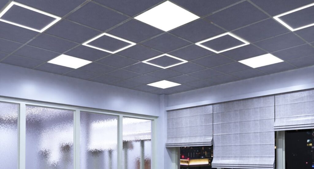 Ultra-slim LED panel light providing even light distribution