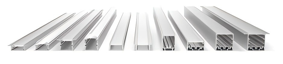 Aluminium profile for LED strip lighting with easy installation and enhanced light diffusion.