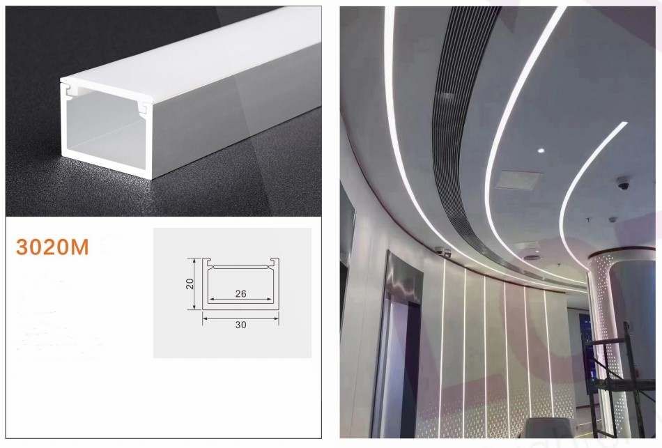 Heat-dissipating aluminum profile for long-lasting LED lights